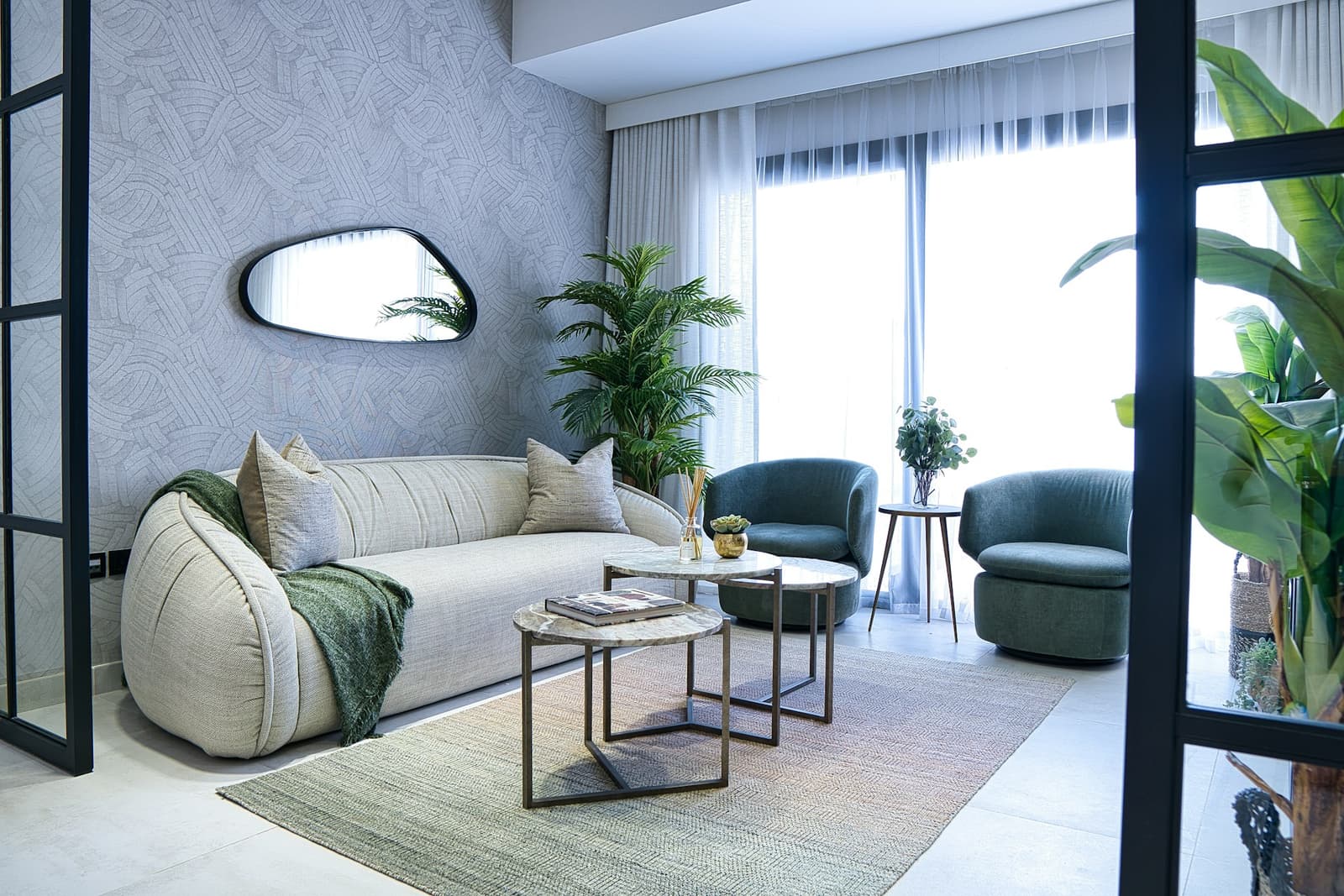 Reception at Vedara Care Polyclinic, Binghatti Azure, Jumeirah Village Circle, Dubai