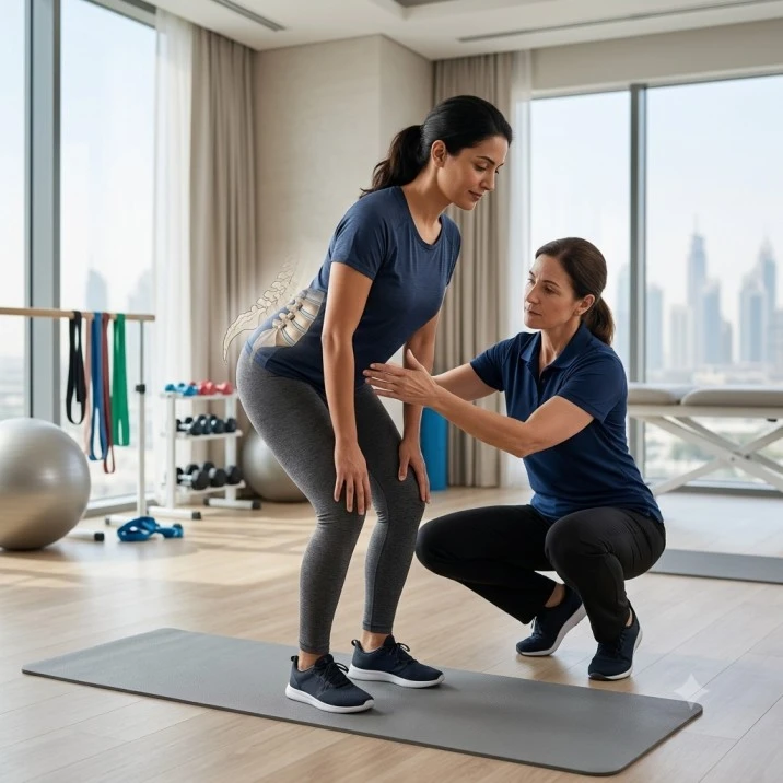 Slipped disc physiotherapy at Vedara Care, JVC, Dubai