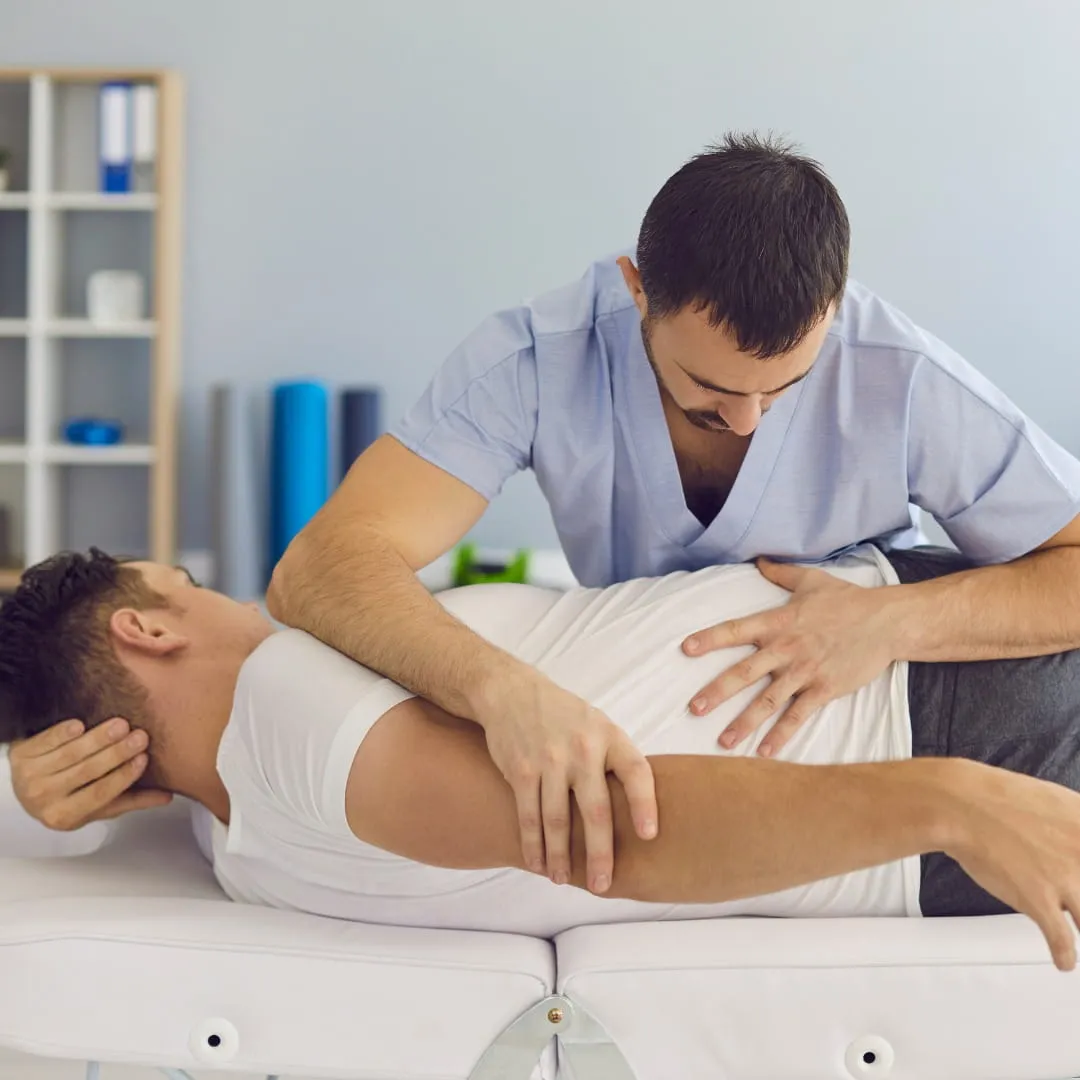Manual therapy techniques joint mobilisation educational illustration