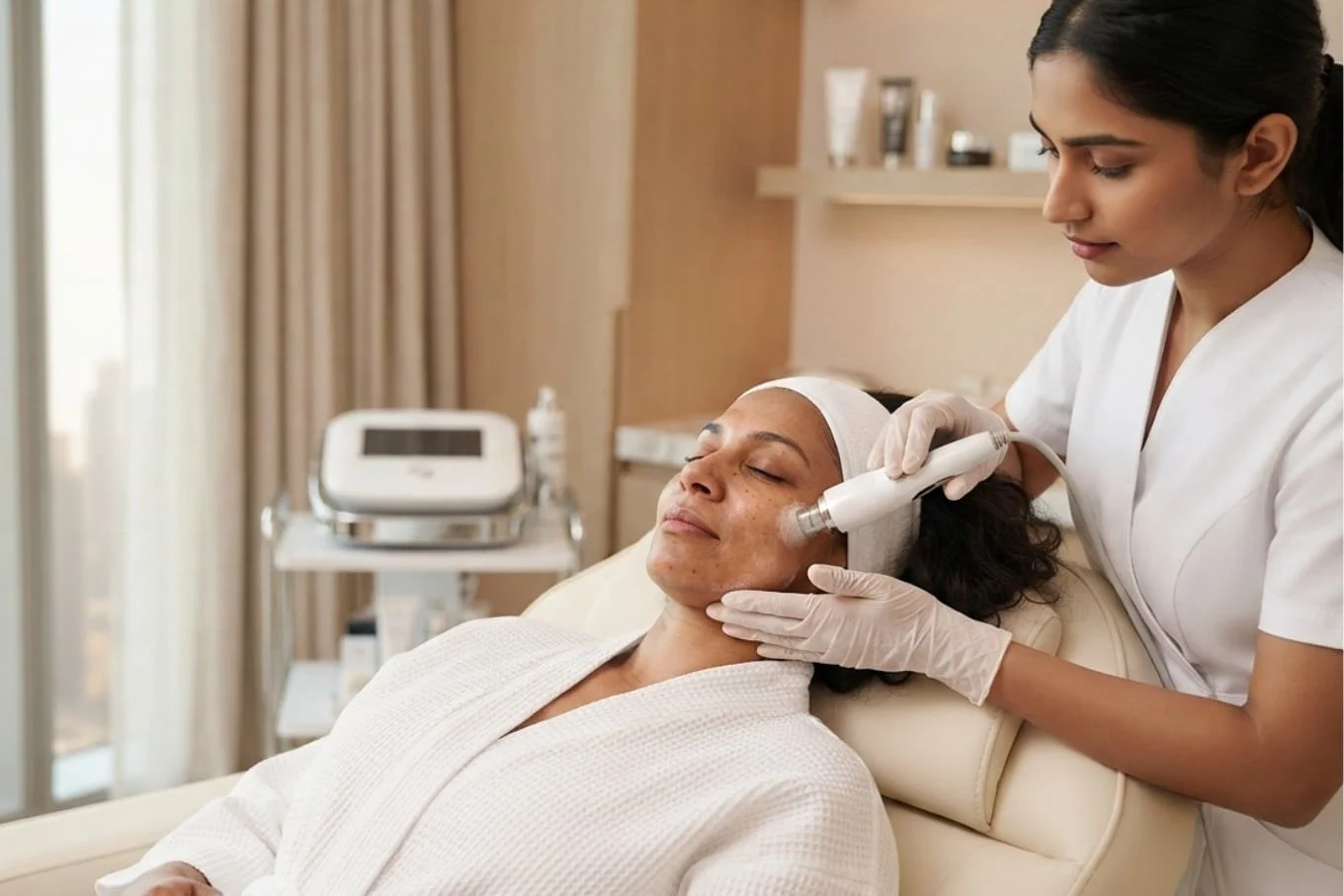 NeoBright OxyPod for pigmentation on medium-to-deep skin tones