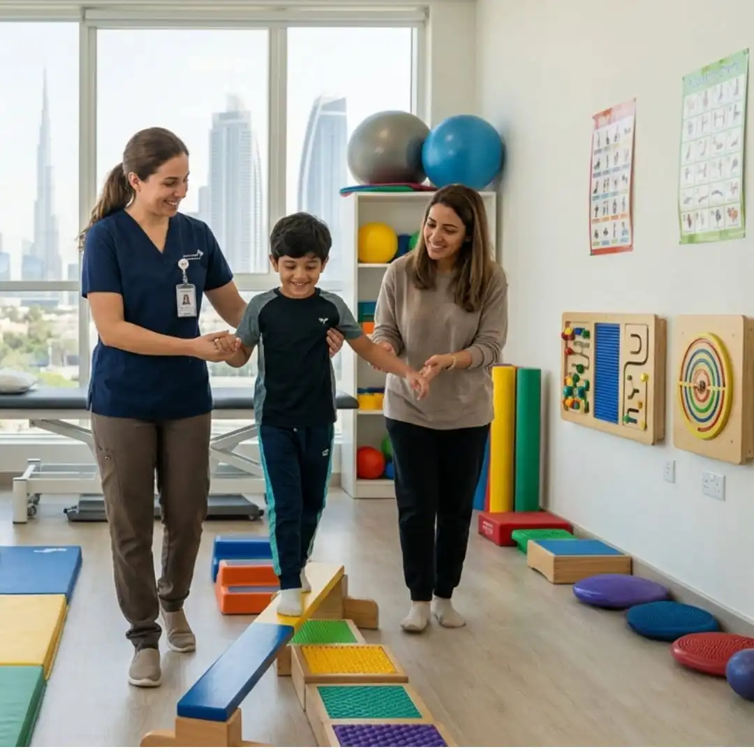 Paediatric physiotherapy coordination with paediatricians schools Vedara Care JVC