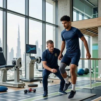 ACL rehabilitation and return-to-sport testing at Vedara Care, JVC, Dubai