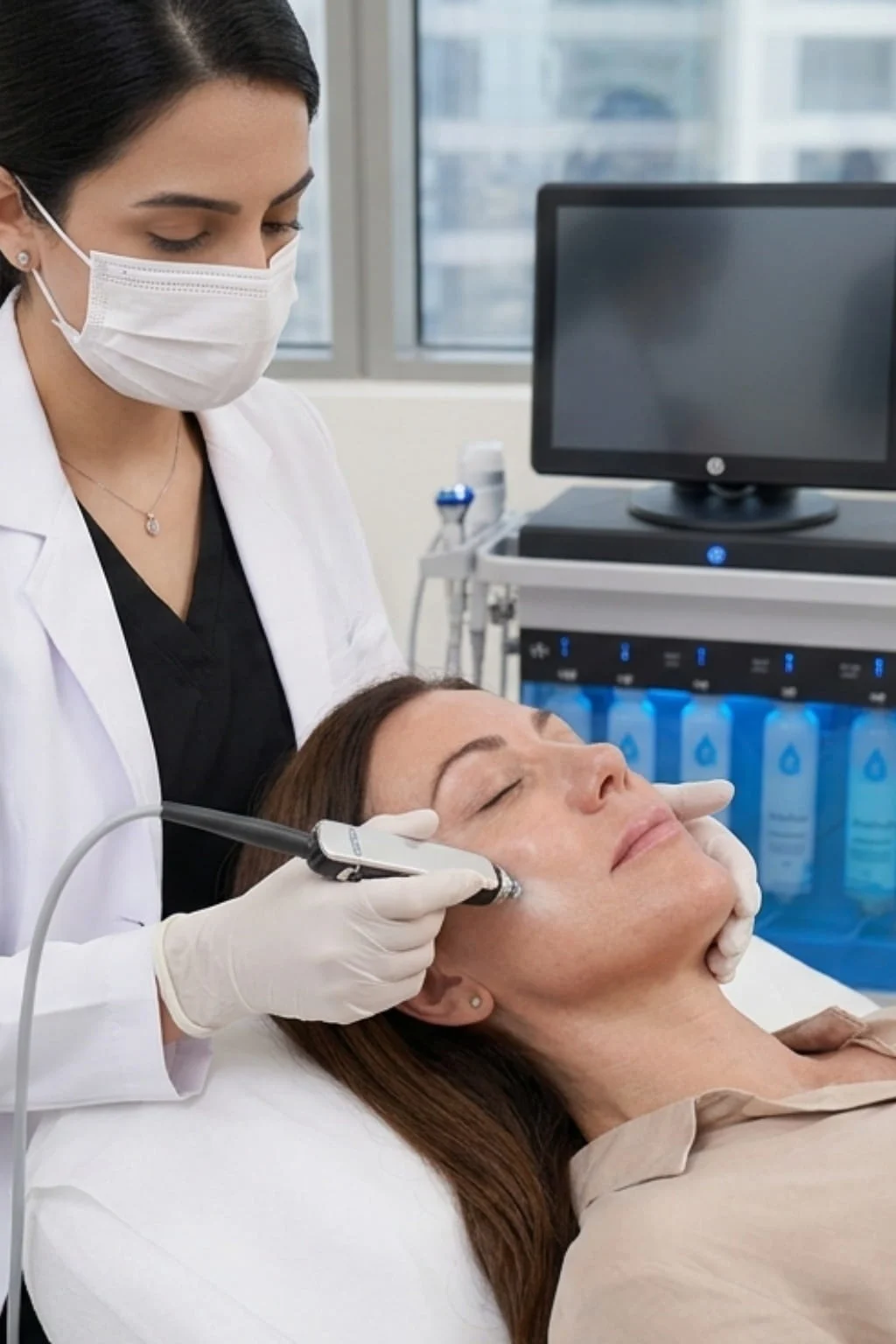 Professional facial skin assessment in JVC