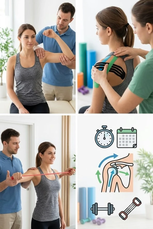 Evidence-based shoulder pain treatment at Vedara Care JVC Dubai